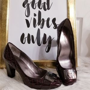 Anne Klein quilted patent leather Akneely shoes